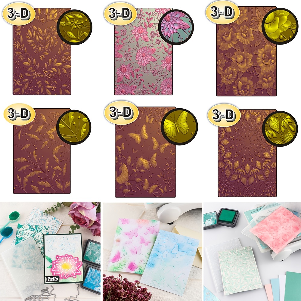 Leaf Embossed Folder Plastic Embossing Folders For Card - Temu