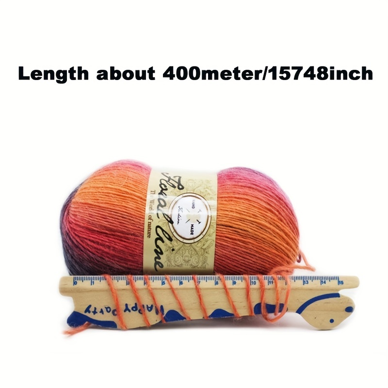 60% Wool Rainbow Yarn For Crocheting 40% Man Made Fiber Acrylic