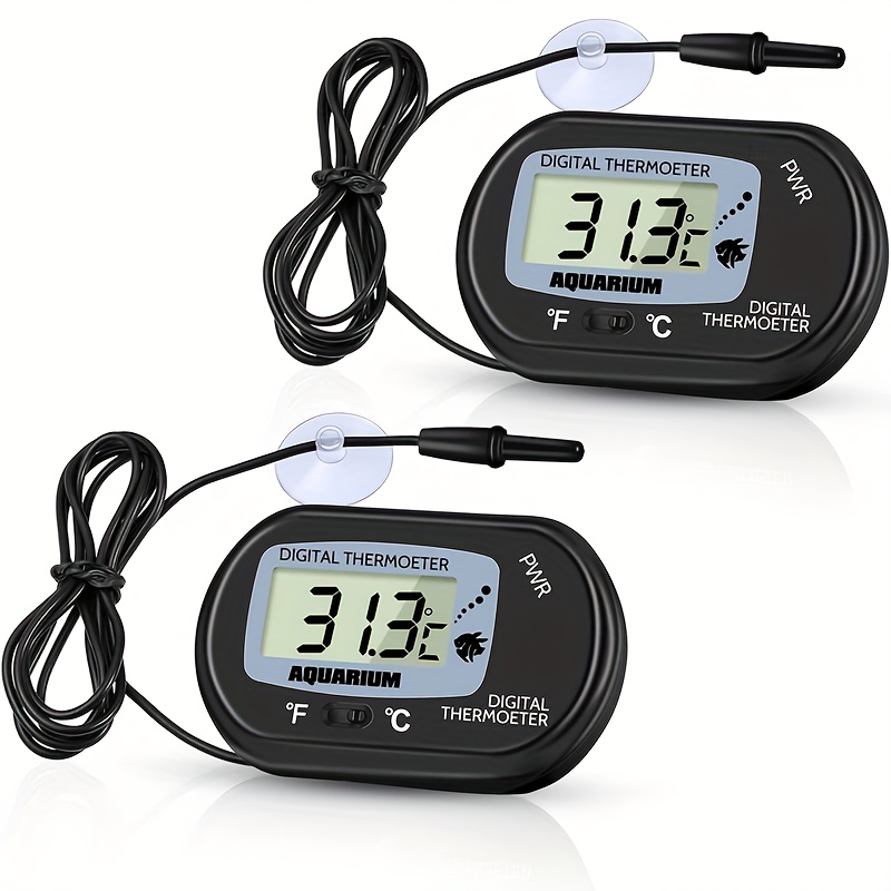 Fish Tank Thermometer, Electronic Digital Display, Water