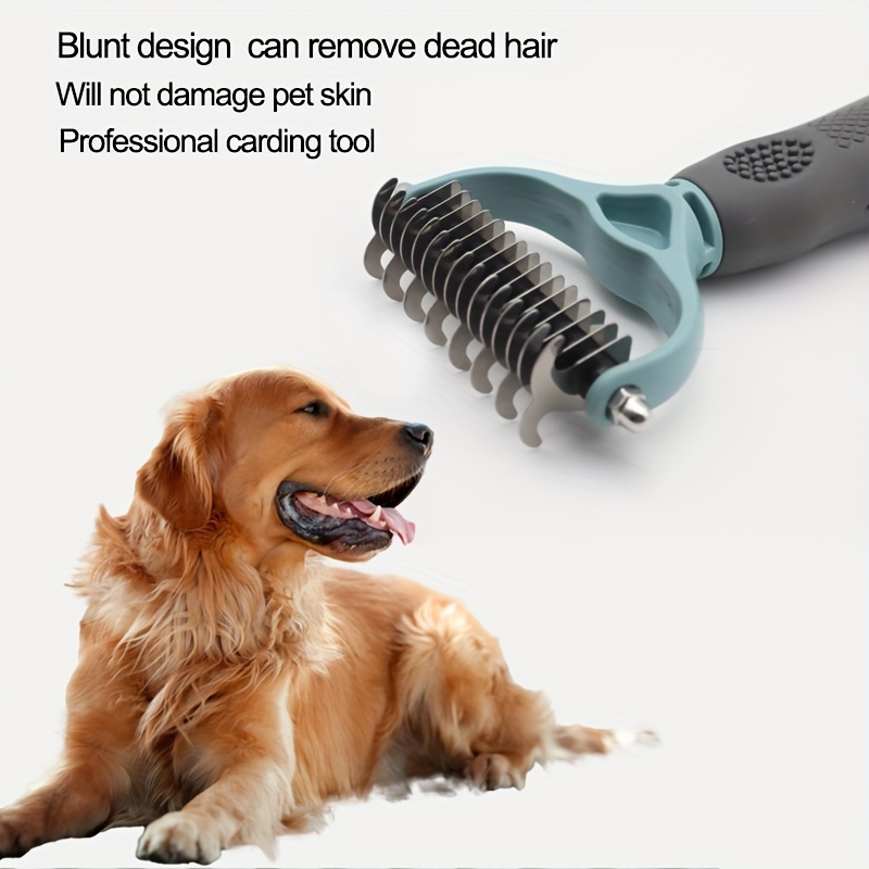 Pet Grooming Tool Double Sided Slicker Pet Hair Rake Temu