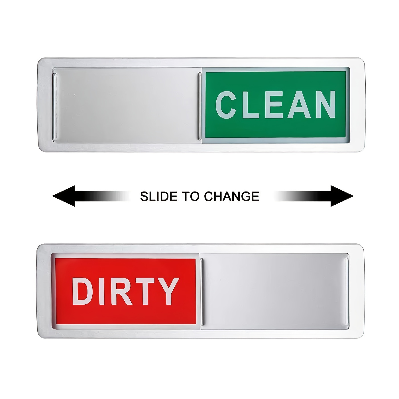 Clean Dirty Dishwasher Magnet Indicator Sign Large Text Dishwasher