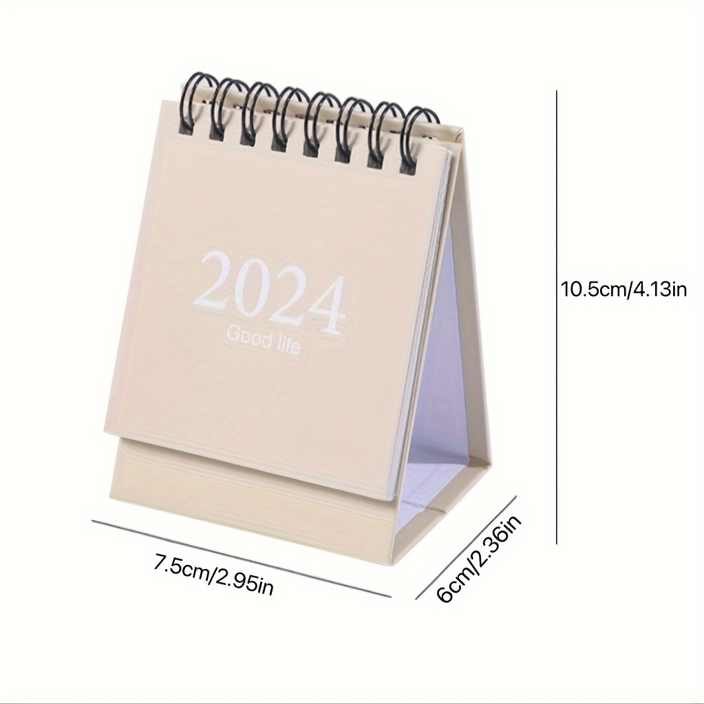 Calendario da tavolo 2024 con pianificazione mensile, lista delle cose da  fare e vacanze evidenziate, stabile mini calendario da scrivania in carta  premium, 175 mm x 125 mm, francese : : Cancelleria