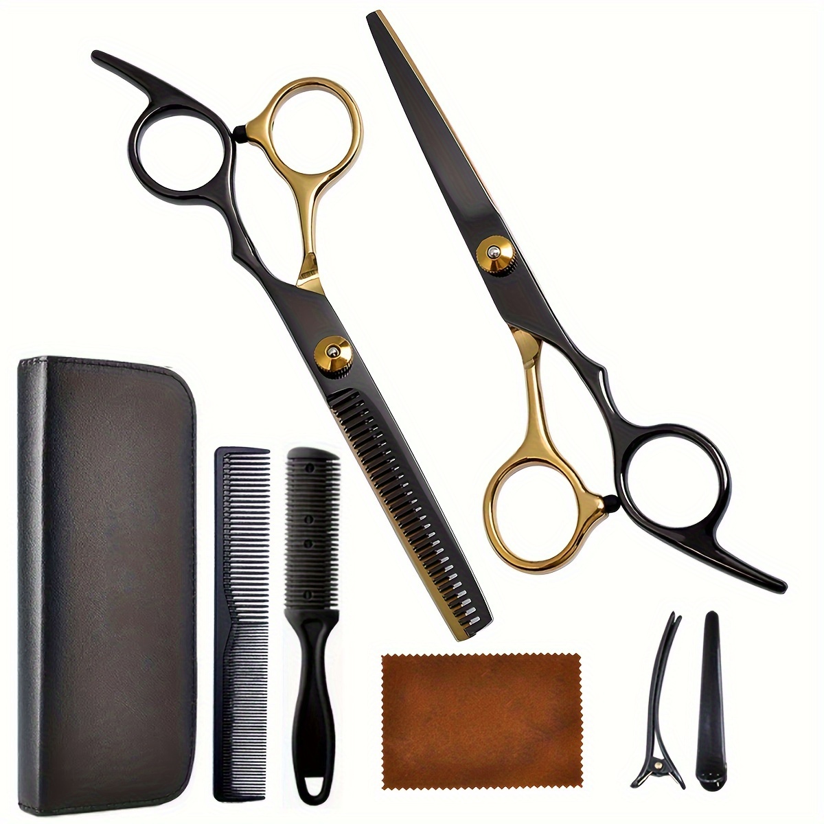 Hair Cutting Scissors Professional Barber Shears Set Hair - Temu