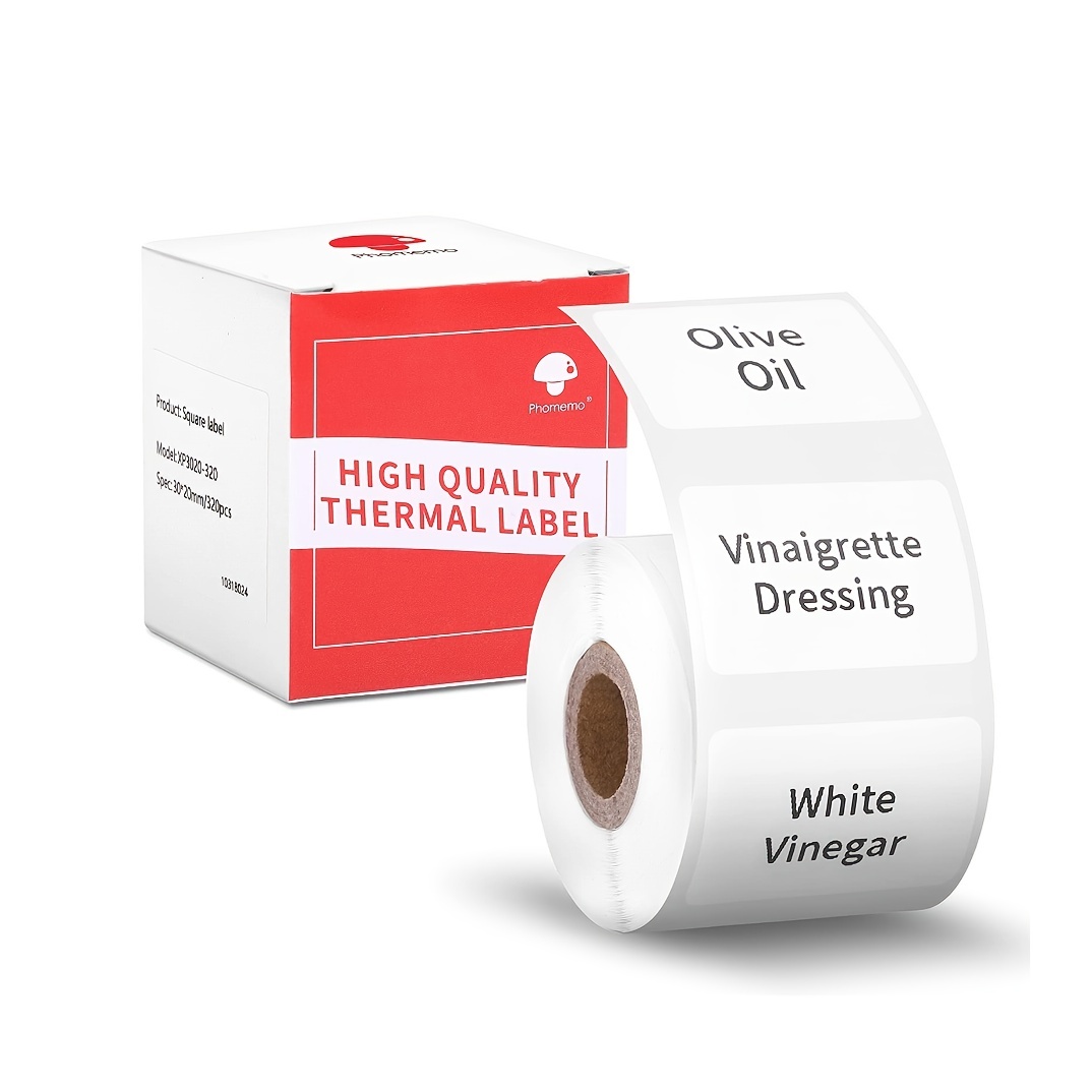Square White Self-Adhesive Thermal Sticker Label Paper Phomemo M110 M200  Printer