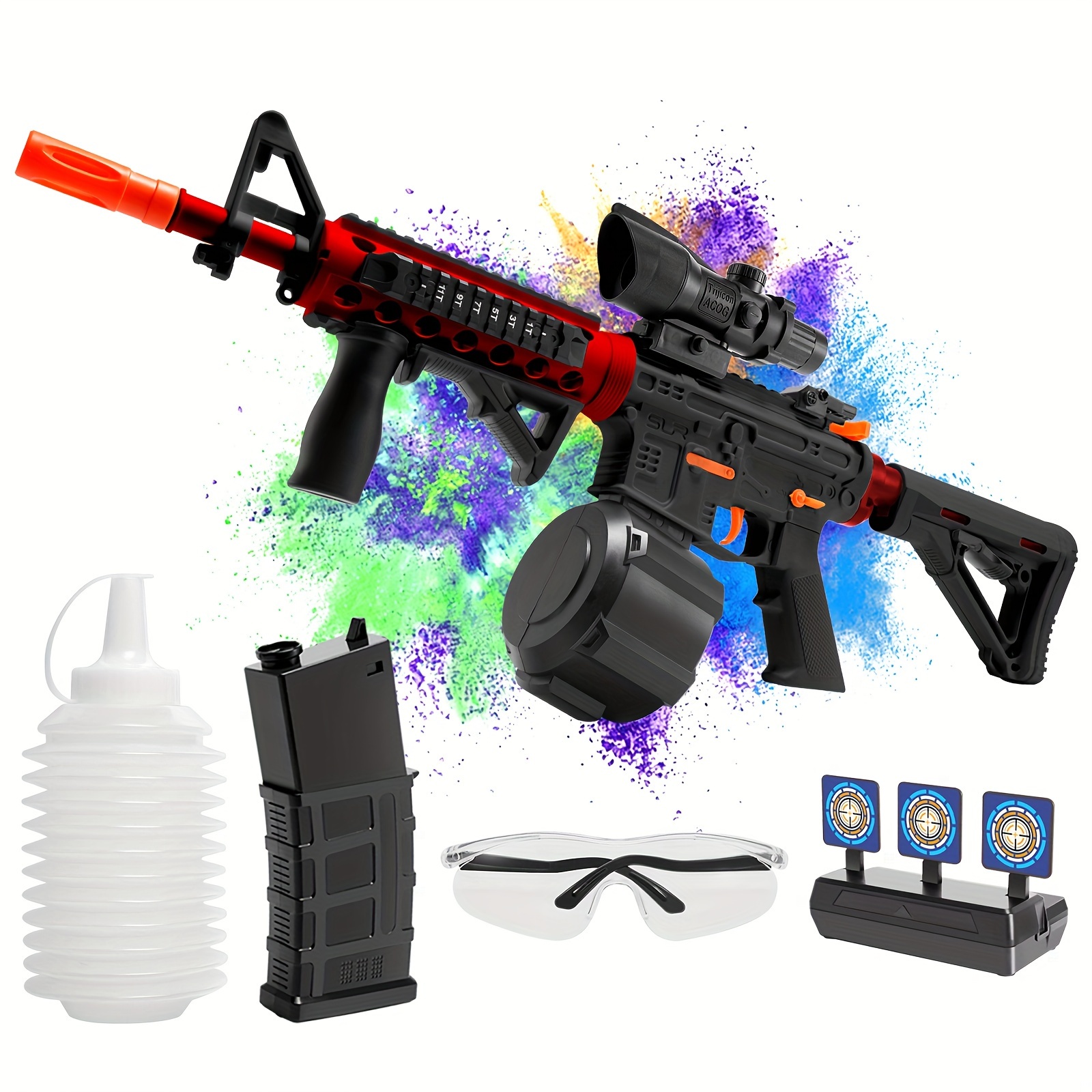 Toy Gun for Nerf Guns Automatic Machine Gun - Electric Toy Foam Blasters &  Guns with 30 Bullets for Boys 8-12, DIY Motorized Outdoor Shooting Games Gun,  Great Birthday Gift for Kids