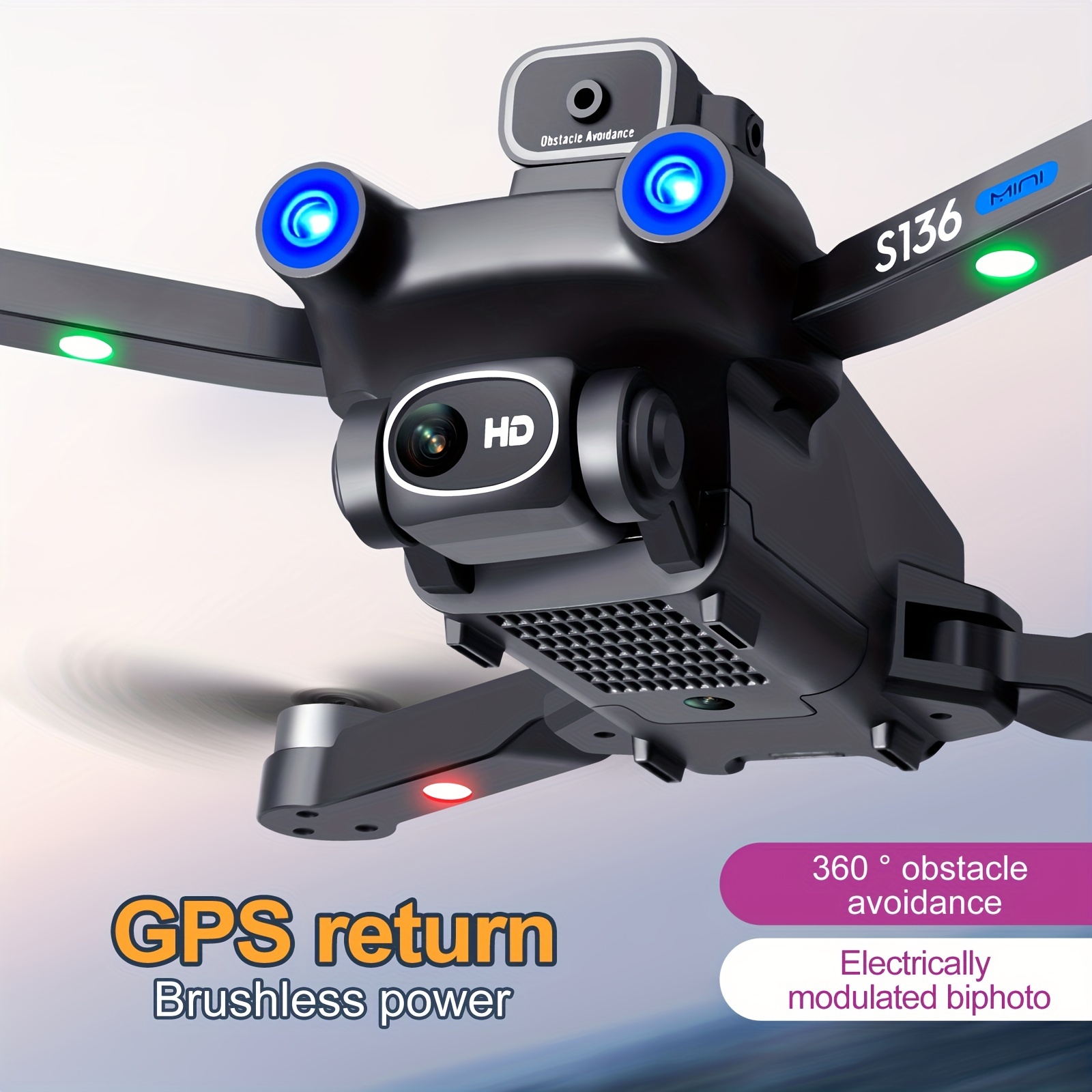 Dron cardán de 3 ejes 4k, drones con cámara para adultos 4k profesional de  largo alcance, dron GPS con regreso a casa, drones para adultos de larga