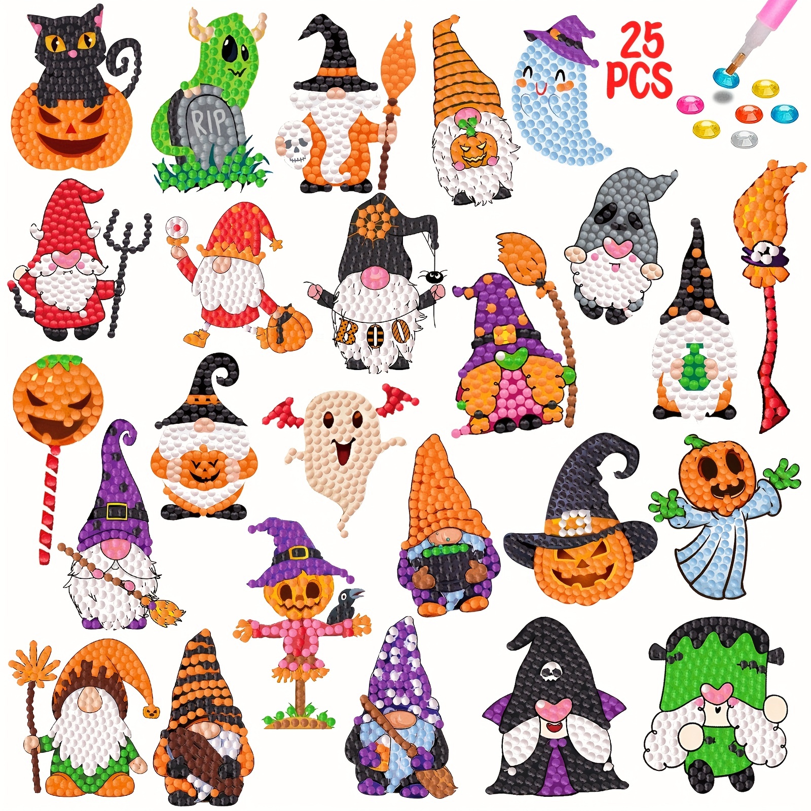 Halloween Theme Diamond Decals autumn Theme Diamond Painting - Temu