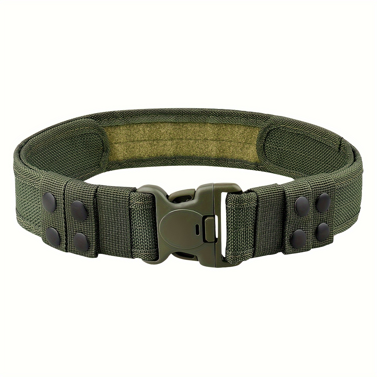 Quick Release Combat Belt for Men Webbing Waistband for Outdoor Activities
