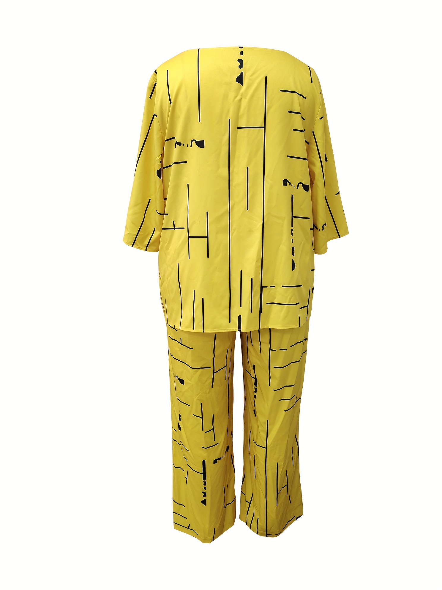 Stripe Print Tee & Pants Set