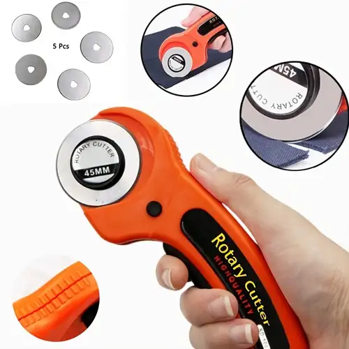 Rotary Cutter With 1 Skip Pinking Crochet Edge Blades For - Temu Philippines
