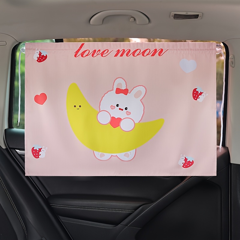 Car Auto Sun Side Shield Cartoon Animal Print Sunscreen Heat Insulation  Visor For Kids Baby