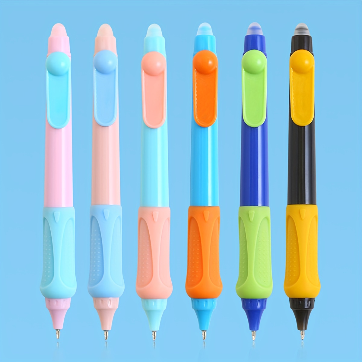 

3pcs Erasable Neutral Pen 0.5mm Blue Press Neutral Pen Student Stationery Writing Tool Office Signature