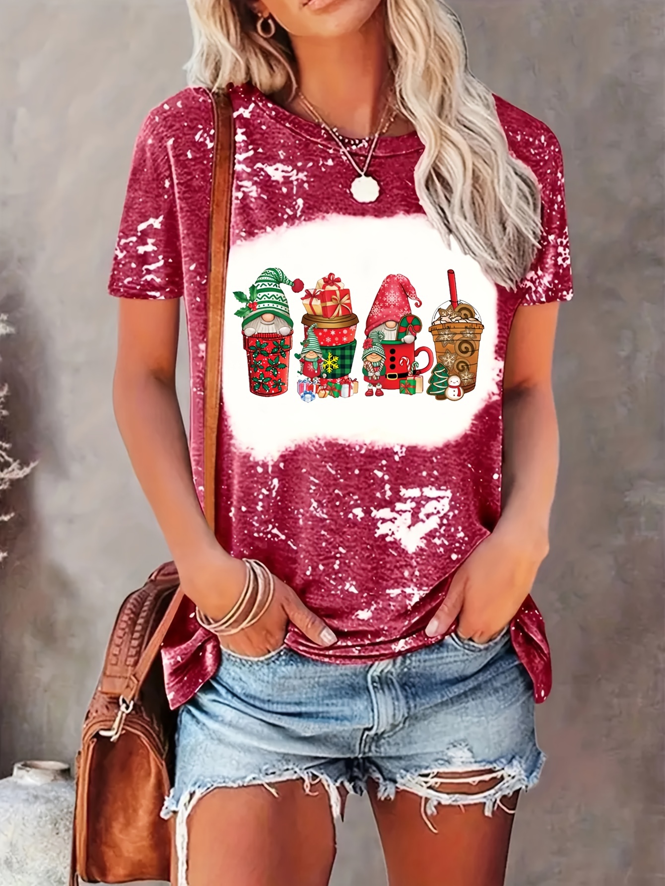 T-Shirt Lutin Noël Femme