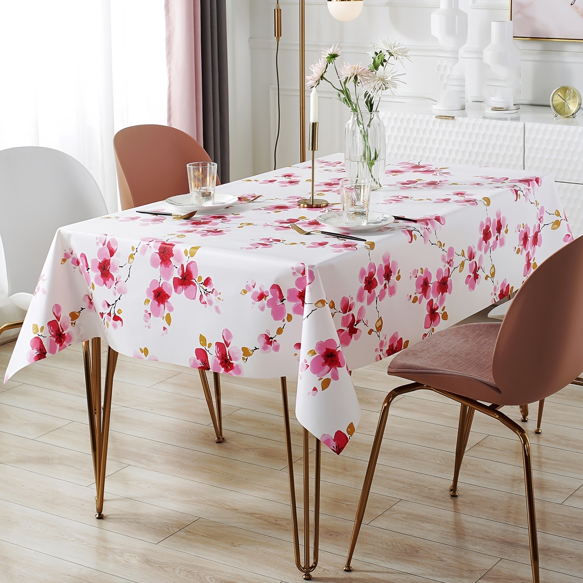 Coffee Table Cover Waterproof Non-slip Oil-proof Table Cover Heat  Resistance Table Decoration PVC Ins Style Dining Tablecloth