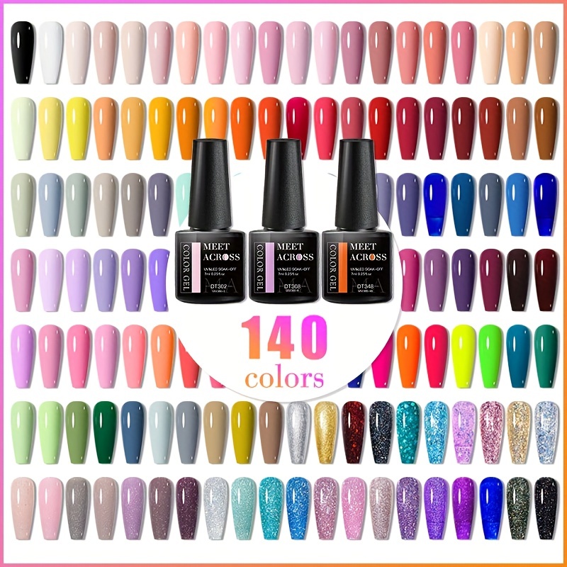 Uv Gel Nail Polish Transparent Fresh Colors Different Layers - Temu