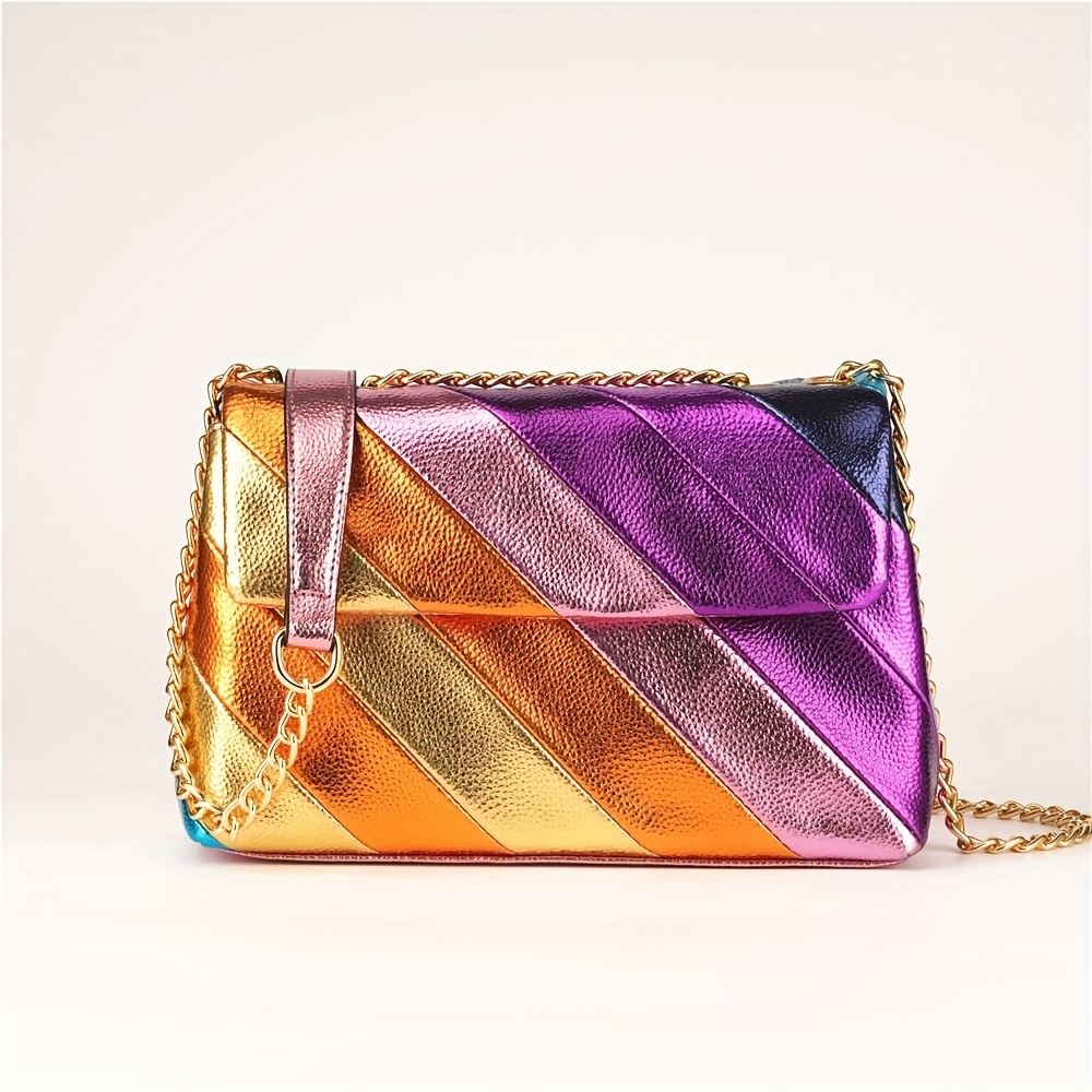  Geometric Luminous Wallets Women Holographic Zipper Wallet  Reflective Purse and Handbags Colourfull Long Wallet 03 : Clothing, Shoes 