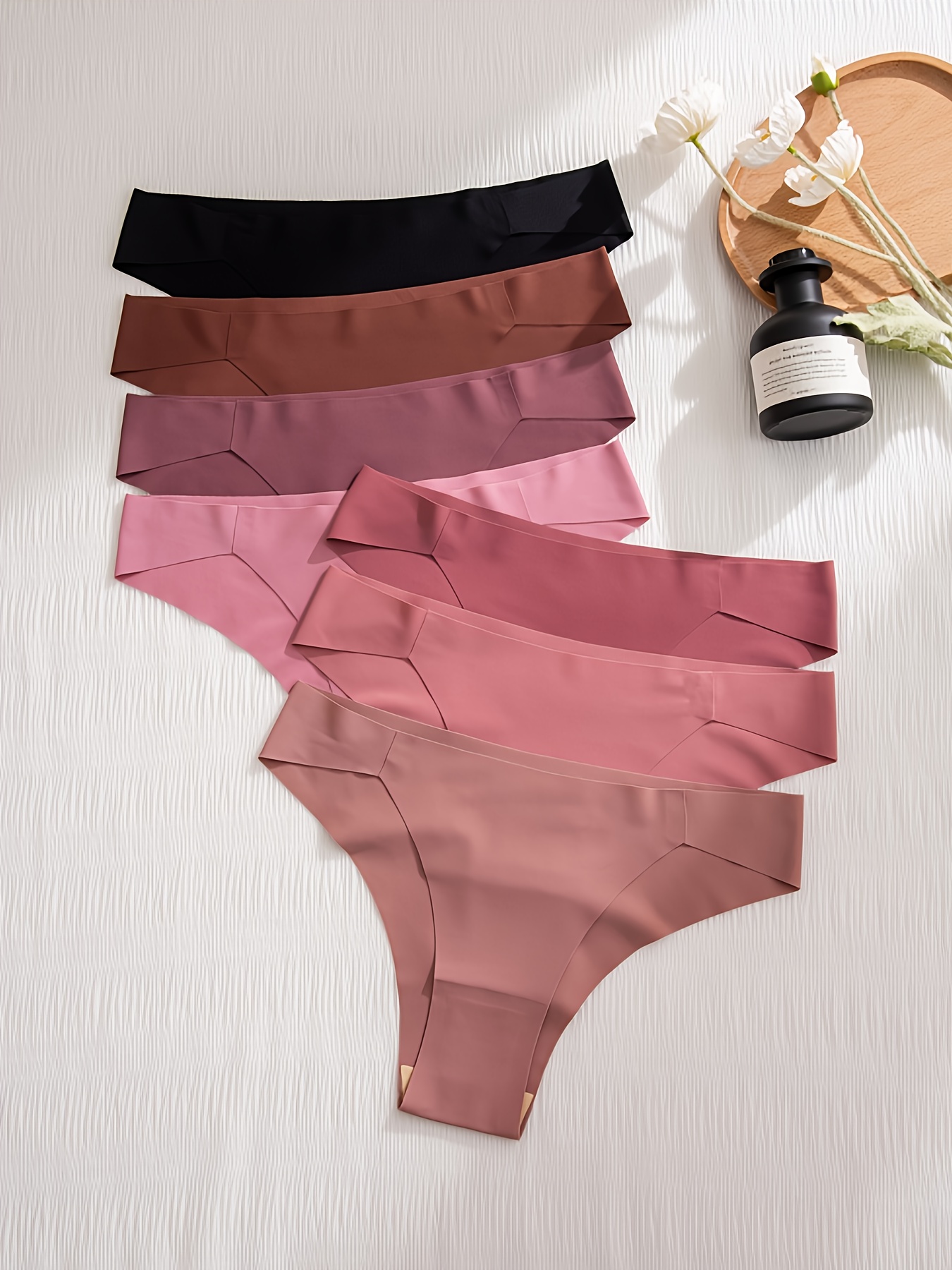 Solid Hipster Comfy Breathable Stretchy Intimates - Temu