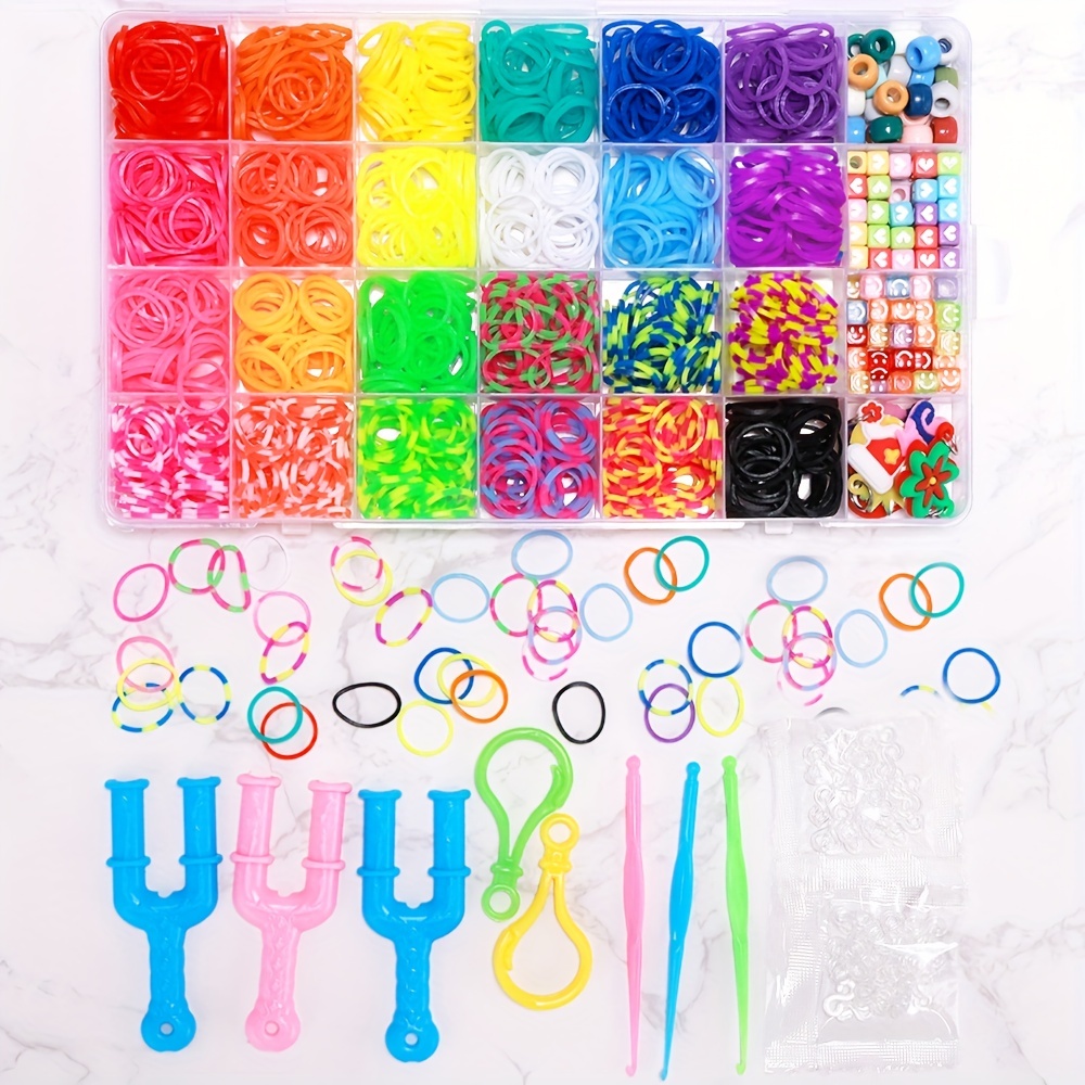 xtieksh Kit de pulsera de banda de goma, kit de fabricación de pulseras de  telar para niños, tejido de bricolaje, regalo de manualidades : Arte y  Manualidades 