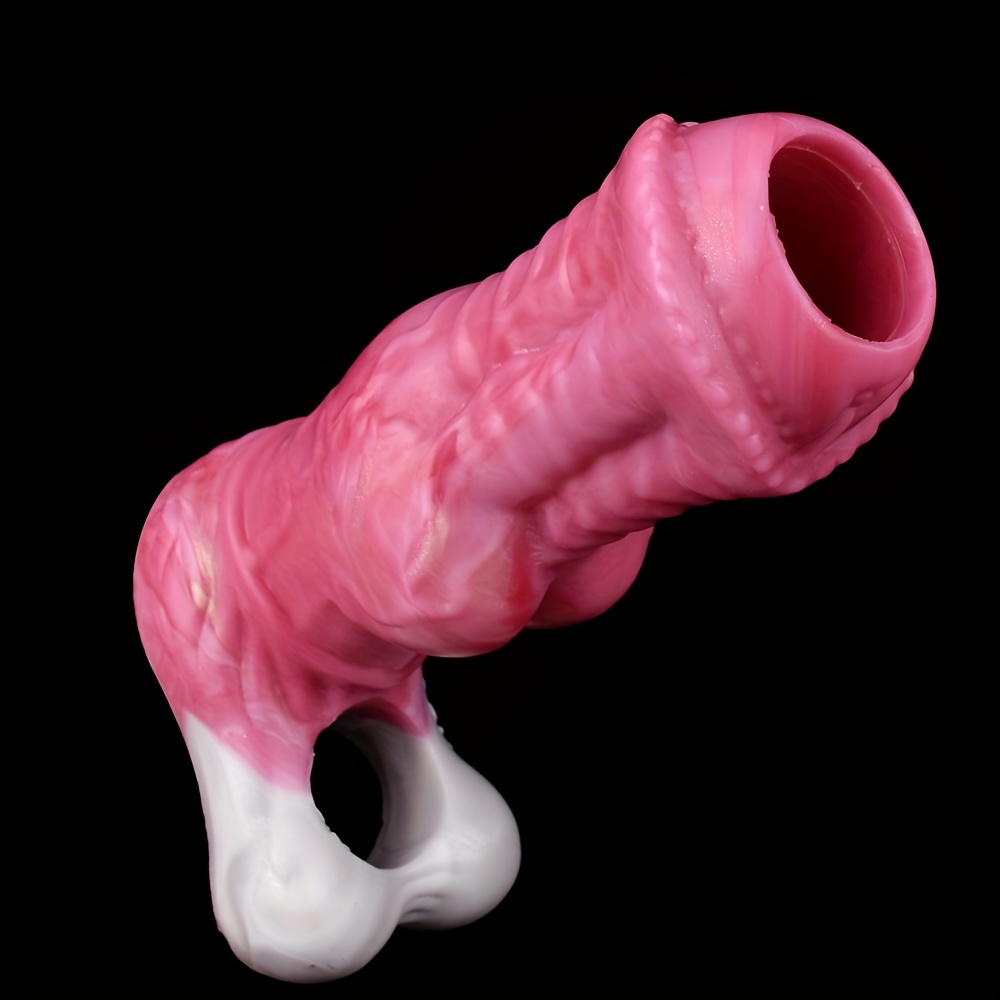 Penis Sleeve A Big Knot Hollow Dick Sleeve Vaginal Prostate Temu