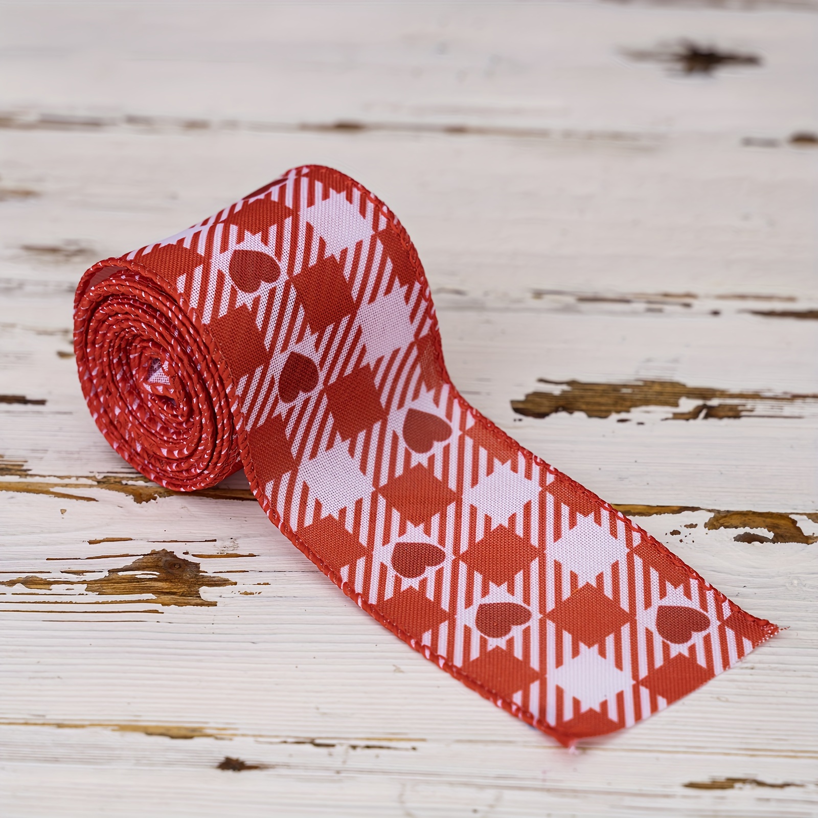 2.5 inch wide wired ribbon Valentine - click to see all designs