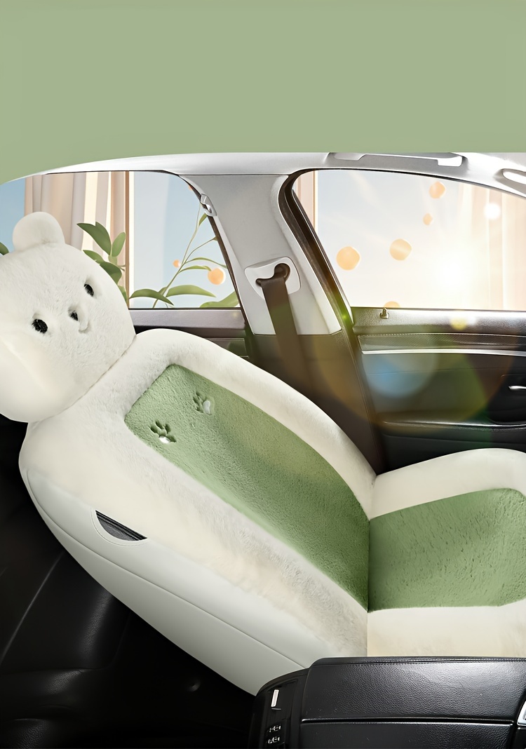 New Arrival Cartoon Plush Pig Lamb Wool Universal Comfortable Car Interior  Decorations Car Seat Cushion Cover