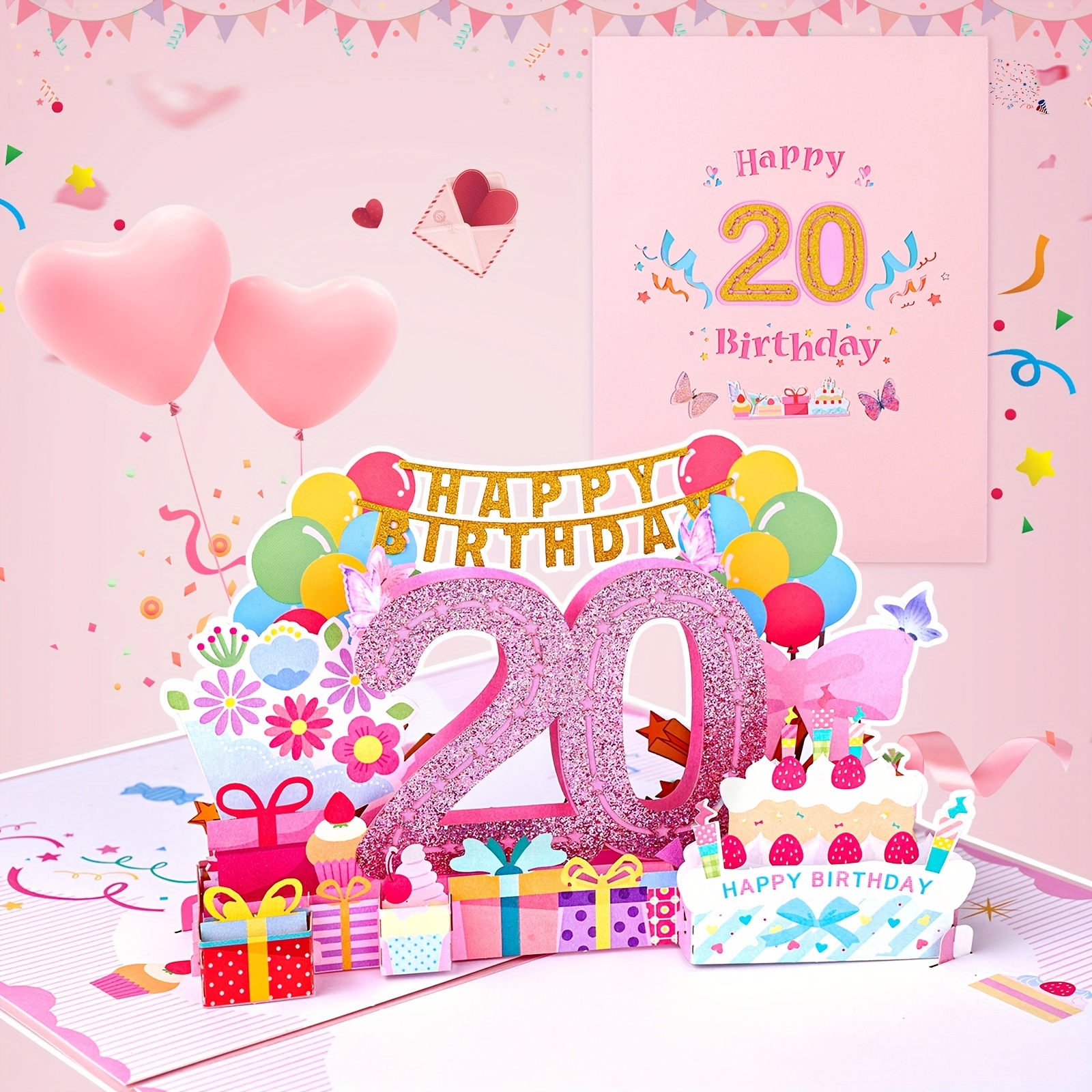 Carte Anniversaire 18 Ans Cartes D'anniversaire Pop-up Carte de Voeux 3d  Avec Enveloppe Cadeau pour Femmes Hommes Filles Amis Mères (A 18) :  : Fournitures de bureau