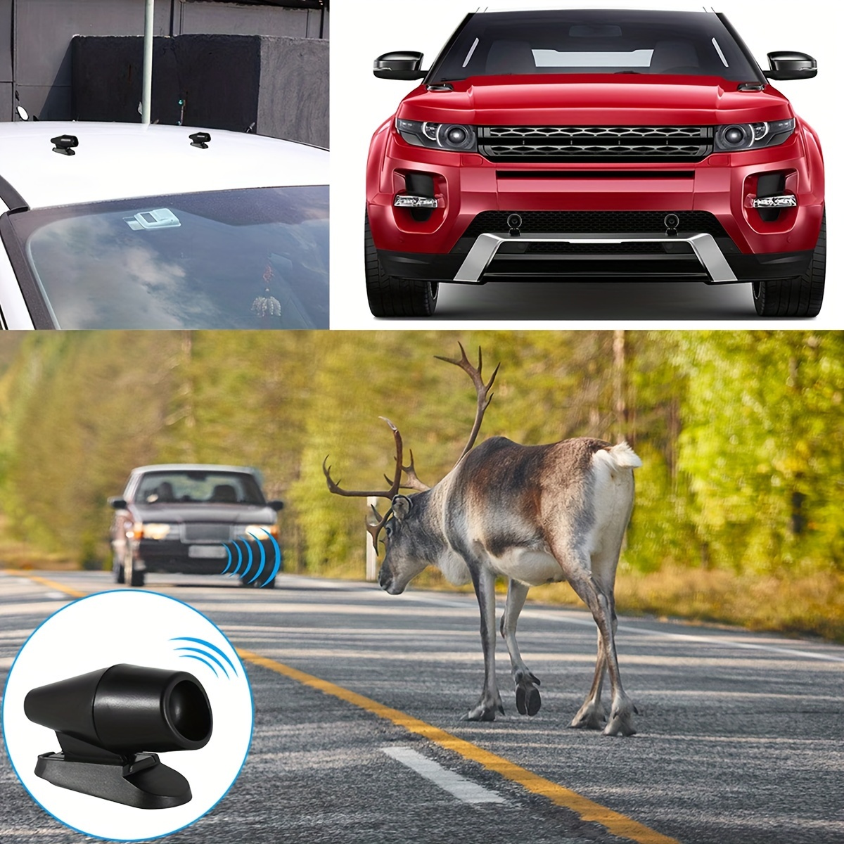 4PCS Deer Whistle for Car Deer Whistles Silver Deer Whistles Removable Deer  Alert for Vehicles Animal Alert for Cars Motorcycles Include Ultrasonic  Wind Whistle Car Safety Accessories 