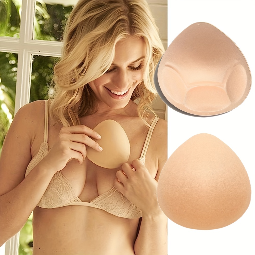 Women Soft Silicone Bra Inserts Breast Chest Enhancer Pads Skin