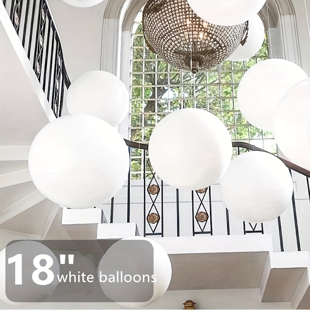  Globos gigantes blancos de 35.8 in – Neo LOONS 8 globos grandes  blancos gigantes redondos para bodas, baby shower, Navidad, fiesta de  cumpleaños y decoración de eventos : Juguetes y Juegos