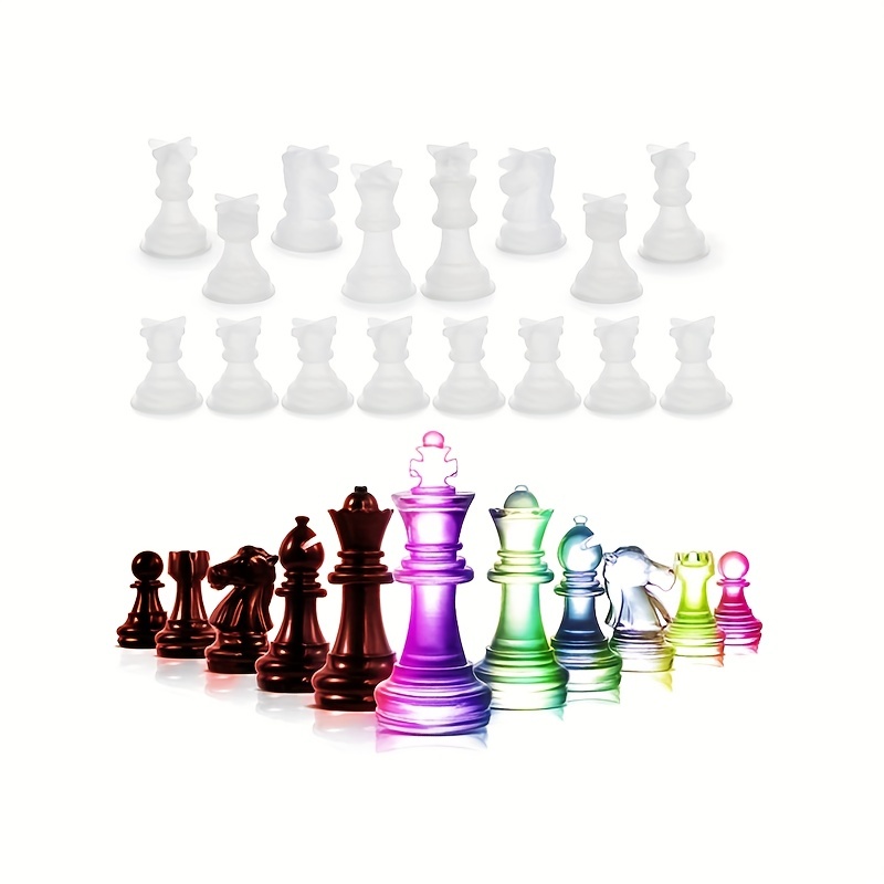Resin 3d International Chess Silicone Mold For Diy Epoxy - Temu