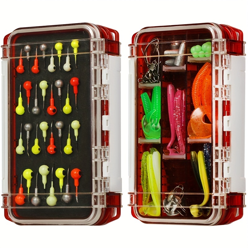 187pcs Juego Accesorios Pesca Incluye Caja Aparejos Anzuelos - Temu