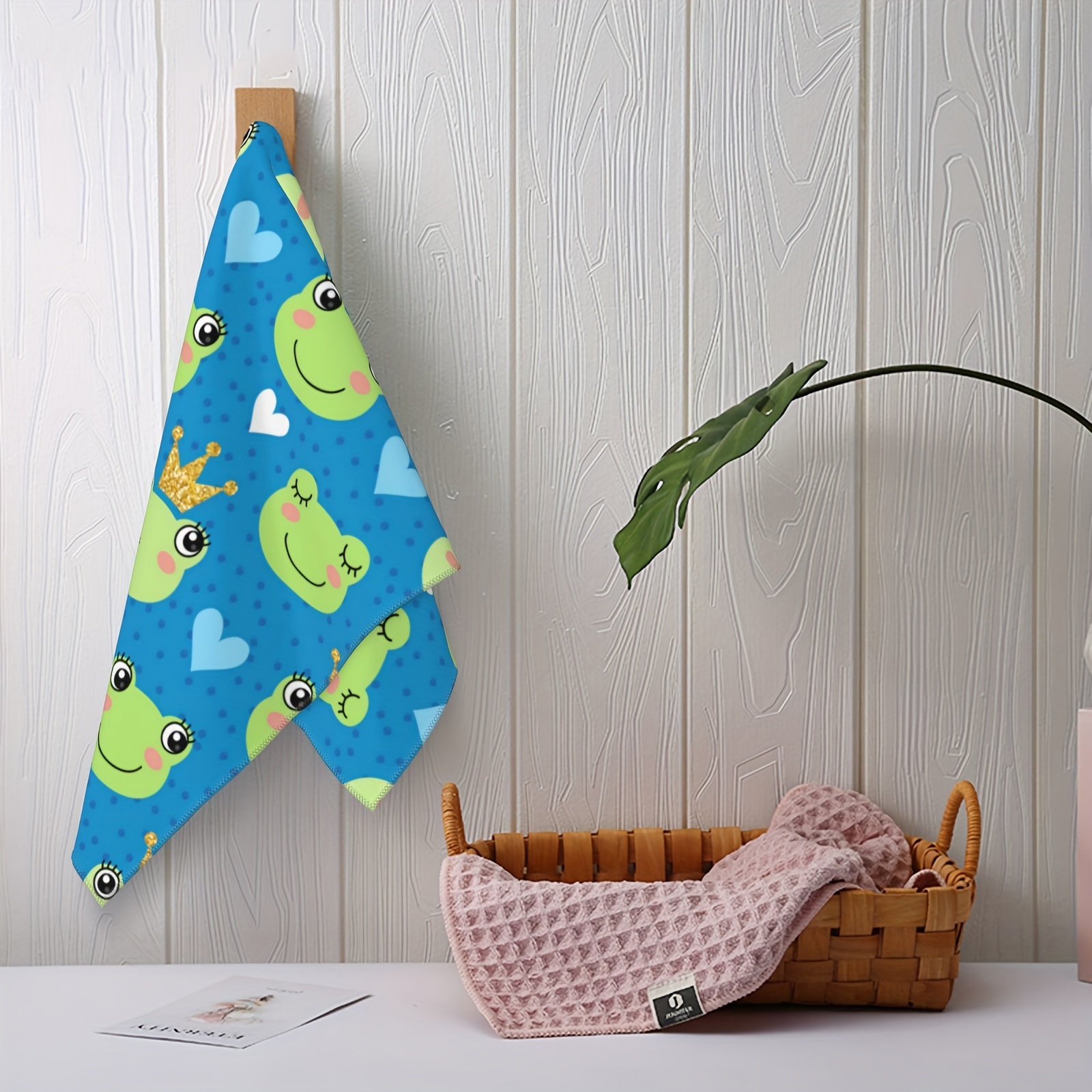 Cute Fingertip Towel, Soft Absorbent Hand Wipe Towel, Cute Cartoon