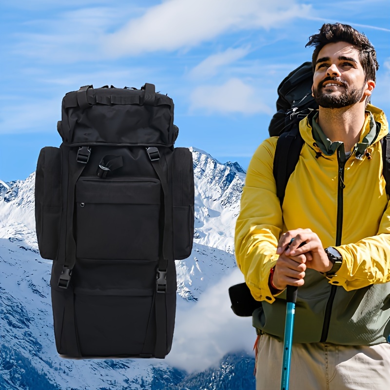 Large Waterproof Backpack Camping Hiking Outdoor Sports - Temu Mauritius