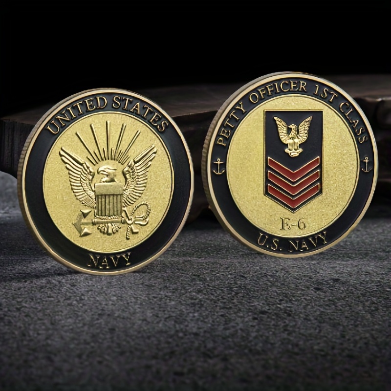 Colorful Painted Metal Commemorative Coin Military Challenge Coin ...