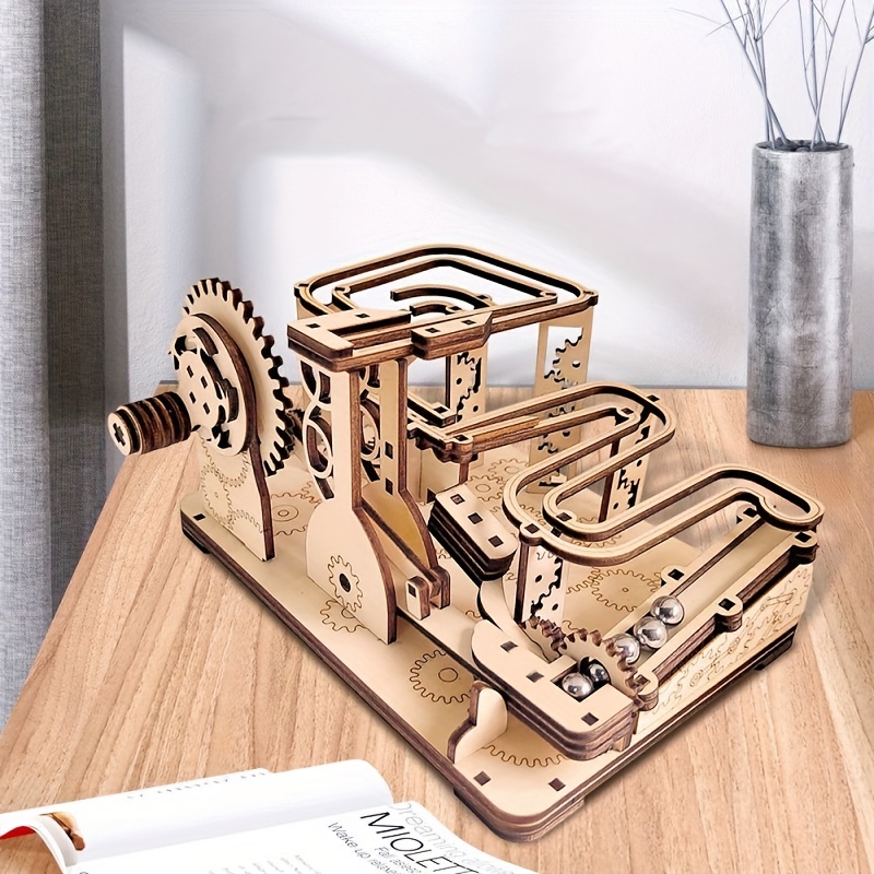 ROKR Jouet pistolet en bois bricolage puzzle 3D Kits de