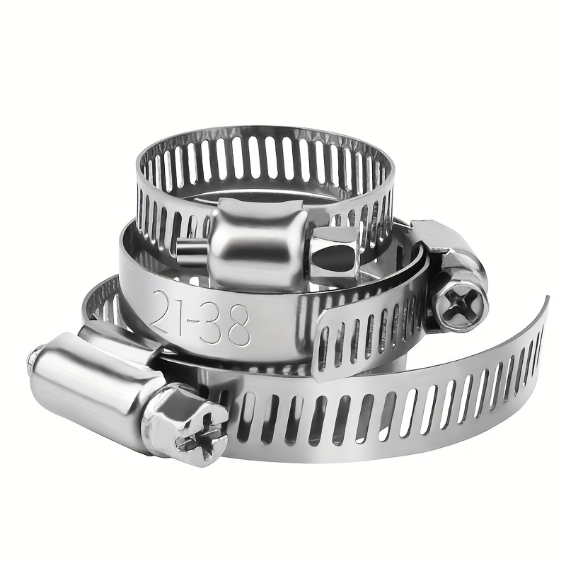 Stainless Steel Adjustable Drive Hose Clamp, Fuel Line Worm Size