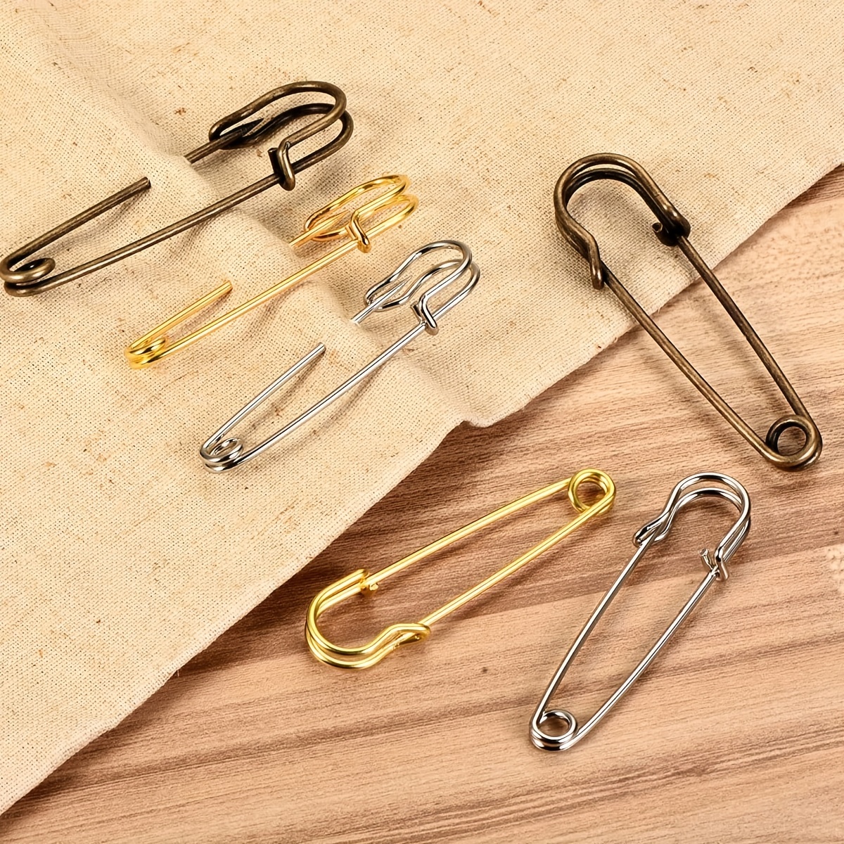 Safety Blanket Pins, Safety Pin Gold