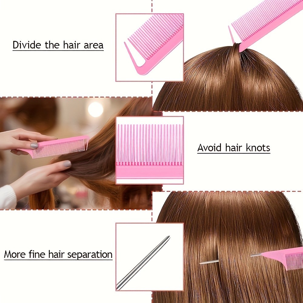 Hair loop Styling Tool Set with 1000pcs Clear Mini Elastic Hair