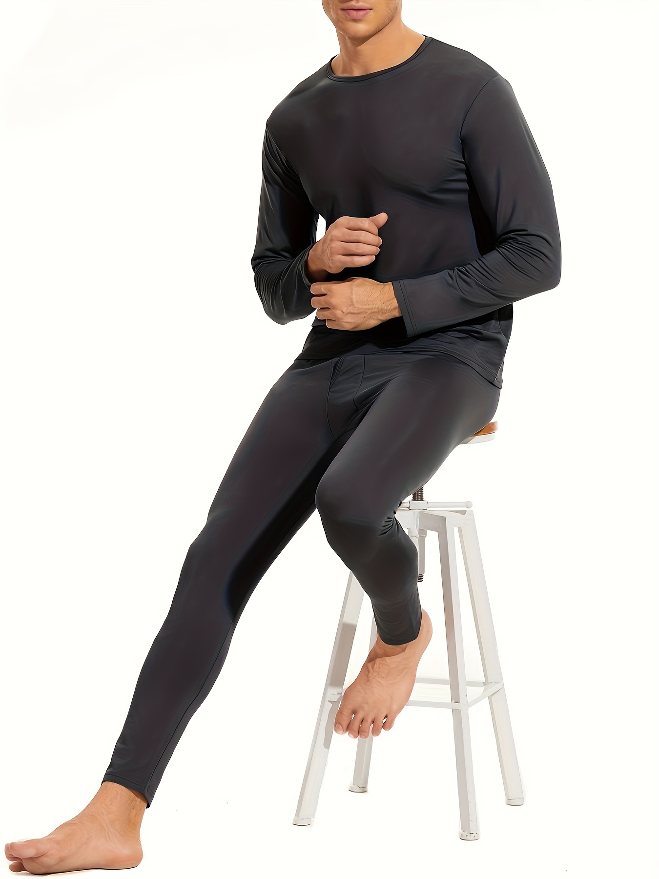 Thermal Underwear for Men Top And Bottom Thermal Trousers For