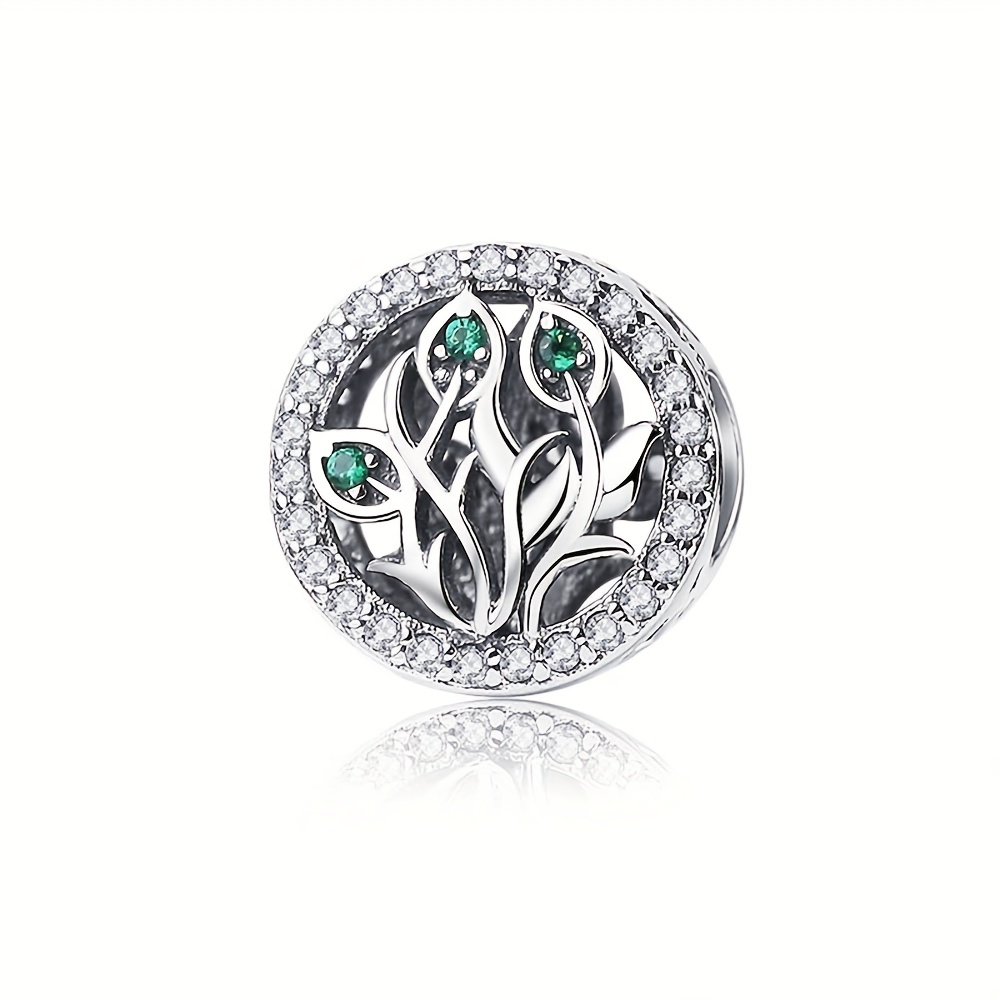 Beautiful 925 Sterling Silver Tree Of Life Charm Beads For DIY Jewelry