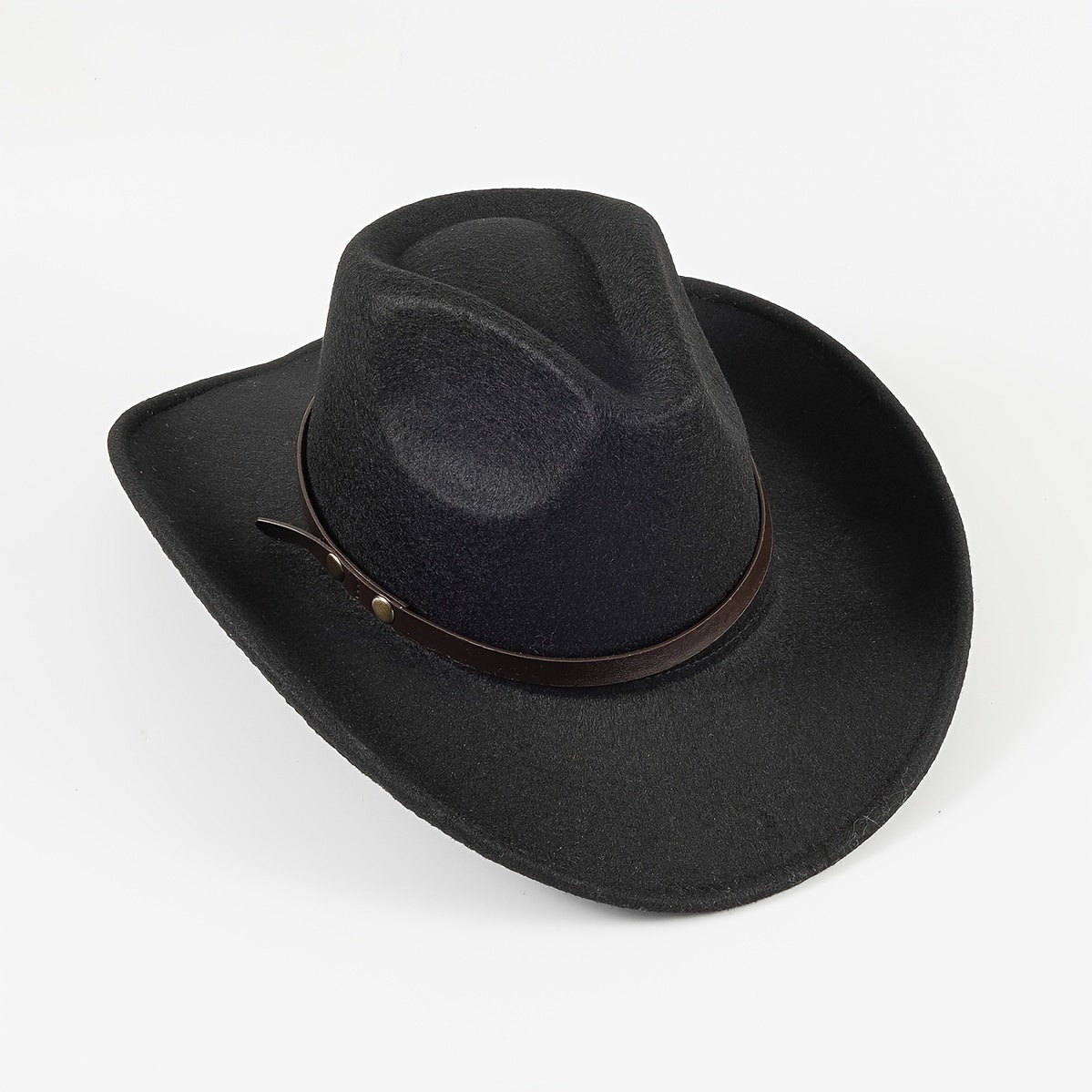 Kangaroo Black Felt Studded Cowboy Hat : : Toys & Games