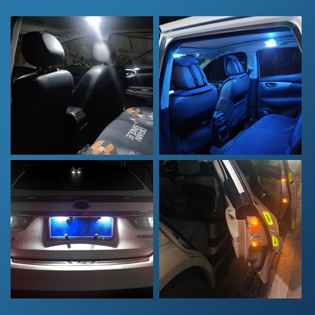 Acheter Ampoule LED W5W T10 Canbus 168 194 24 SMD, feu de position latéral  de voiture, lampe de plaque d'immatriculation, blanc bleu jaune rouge rose  12V 6000K, 6 pièces