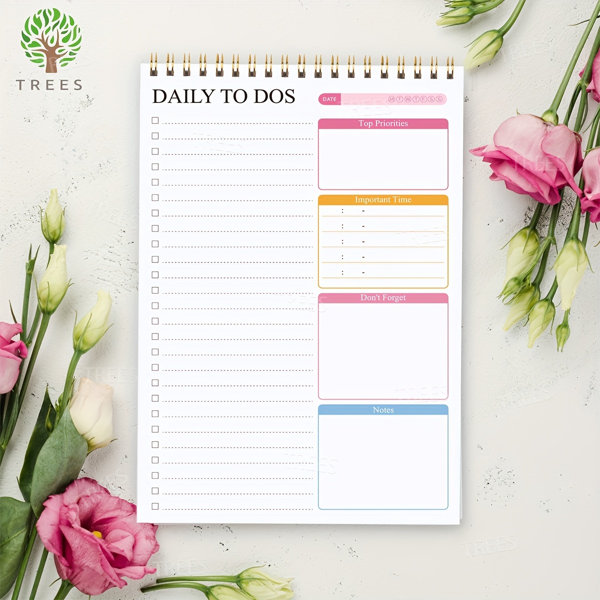 List Notepad Undated Daily Planner Tear Day Plan Notebook - Temu