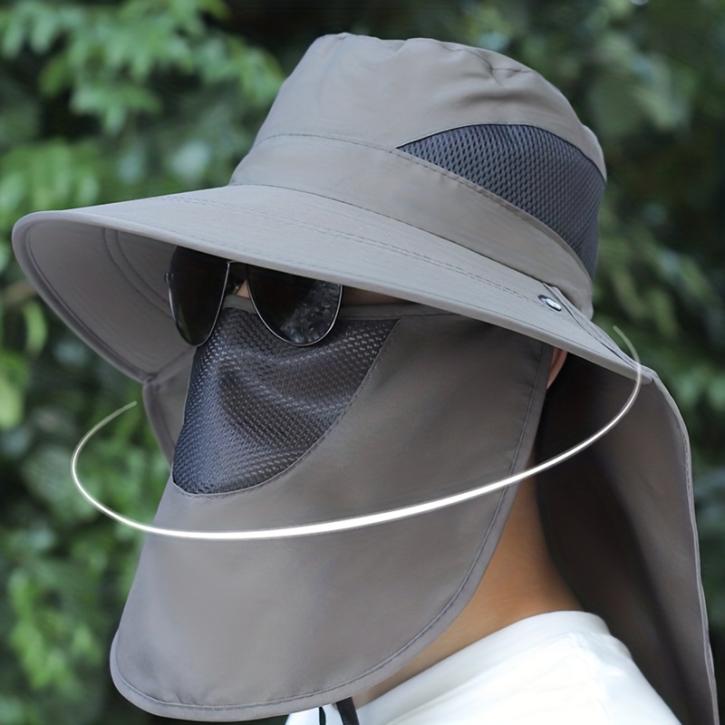 Sombreros Sol Verano Protección Uv Gorra Pesca Caza Aire - Temu