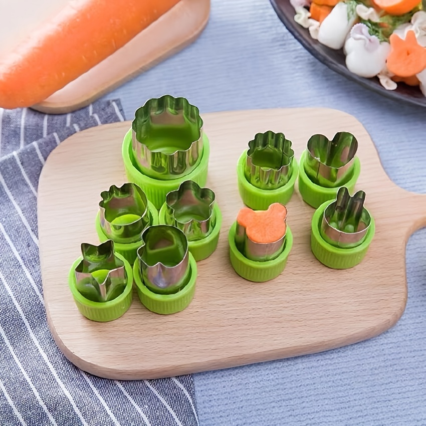 Green Plastic Vegetable Fruit Cutter
