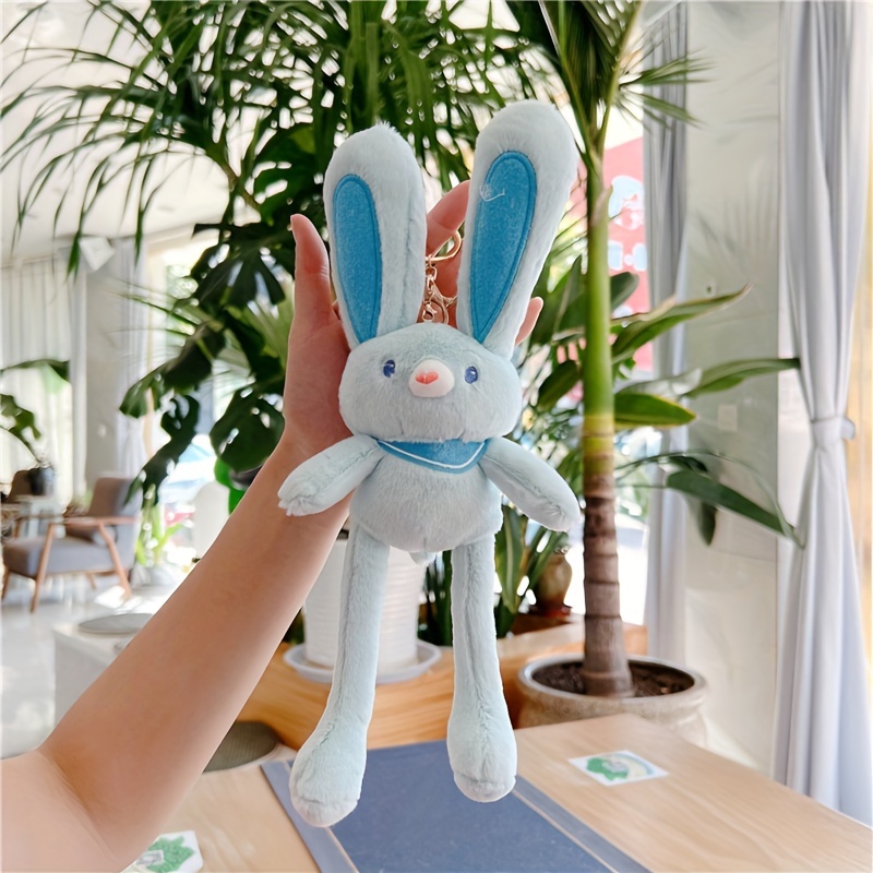 Bunny Keychain Plush Funny Plush Rabbit With Pull Ears Pull The Rabbit New