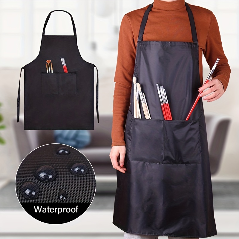 Children' S Artist Aprons and Painting Play Waterproof PE PVC Smock Bib -  China Waterproof Apron and Kids Painting Apron price