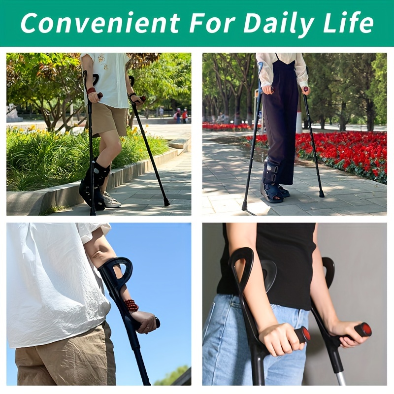 Foldable Portable Lightweight Elbow Crutches Adjustable - Temu Canada