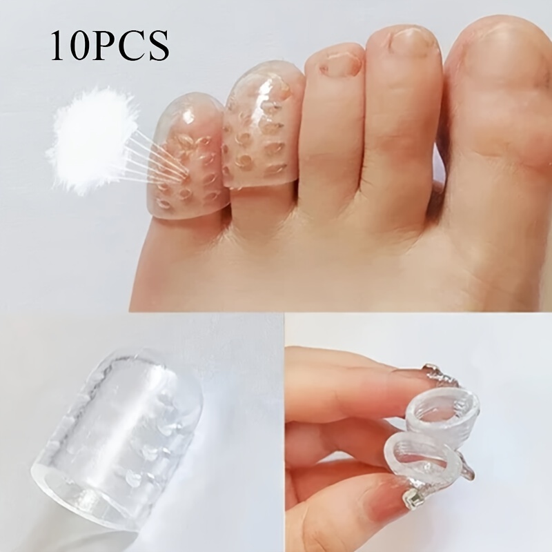 10pcs Anti Blister Toe Covers, Silicone Toes, Anti-Friction Breathable, Toe  Protector, Protector Foot Care