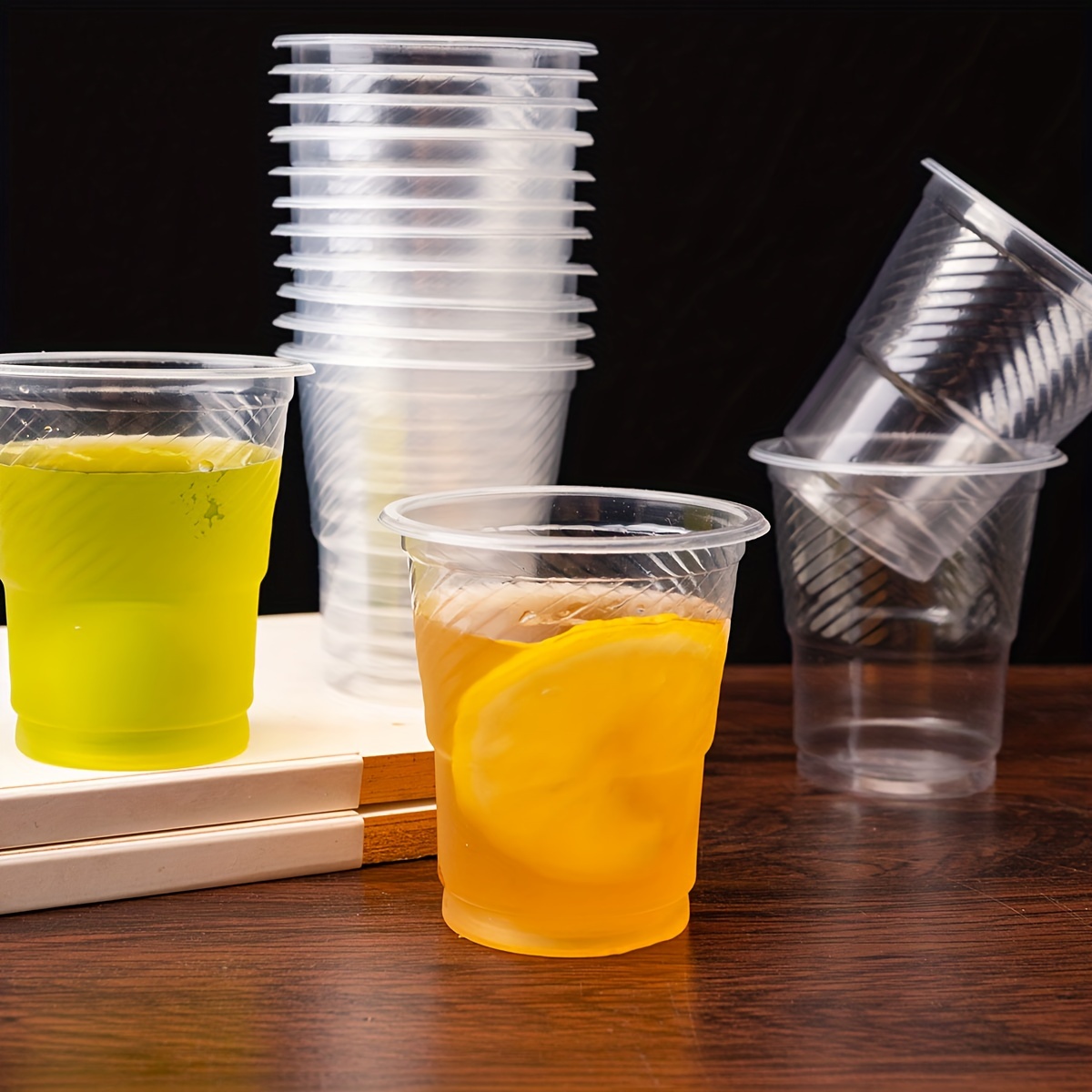 Clear Plastic Cups Disposable Drinking Glasses Bulk Bpa free - Temu